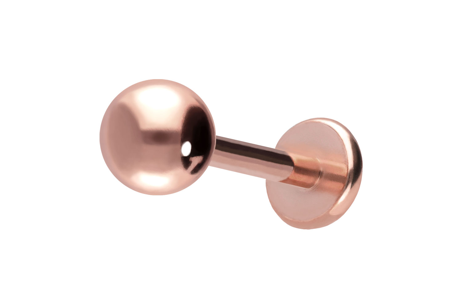 Titan Labret Piercing mit Push Fit